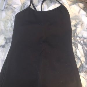 Black Lululemon Power Y Tank